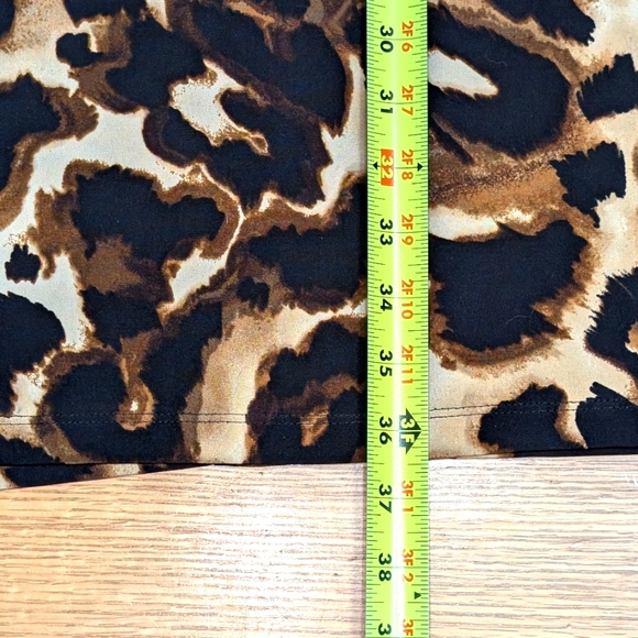 En Focus Studio Size 10 Women's Knee Length Leopard Collar Shirt Dress NWoT - Picture 8 of 10